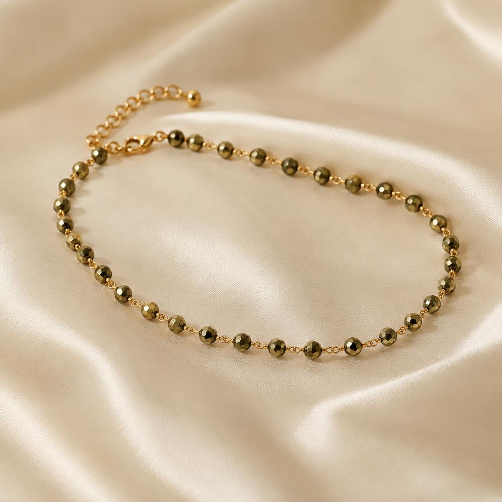 Pyrite Anklet